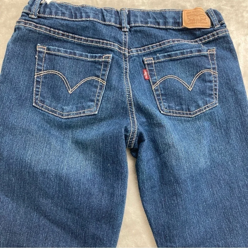 Levi’s 710 Super Skinny Jeans Dark Wash Youth Size 16 R Girls Boys Blue Denim